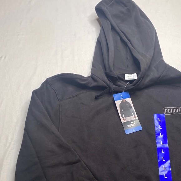 Puma Men's Black Hoodie Size Large - Picture 3 of 10